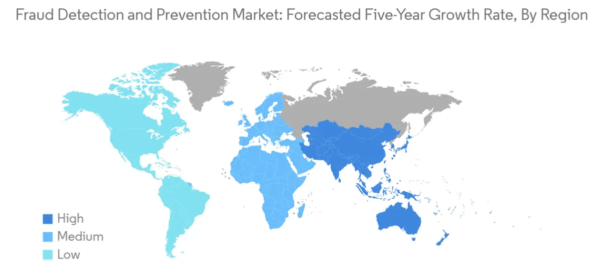 Market Analysis of Fraud Detection And Prevention Market: Forecasted Growth Rate by Region